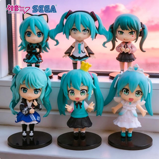 Sega Hatsune Miku Blind Box Set, 6-teiliges Set, Chibi-Figuren - Bild 1
