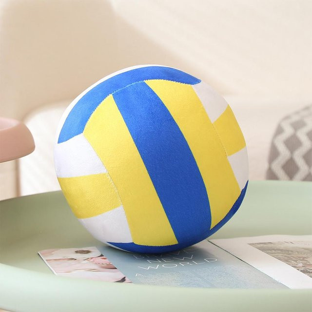 Binchi Fitness Simulations-Volleyballball Plüschtier, Gelb, 14cm, ab 14 Jahre - Bild 1