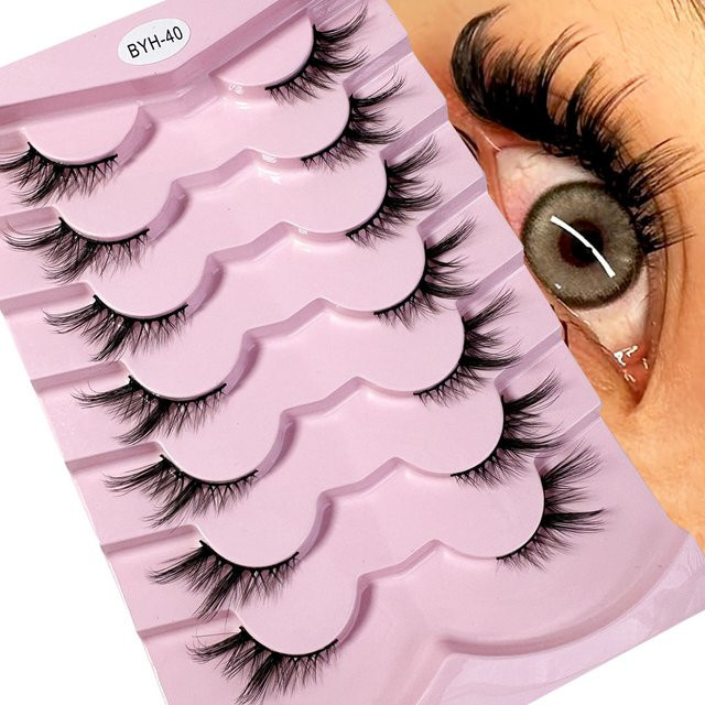LYBCG Künstliche Wimpern, 7 Paar, natürliche Optik - Bild 1