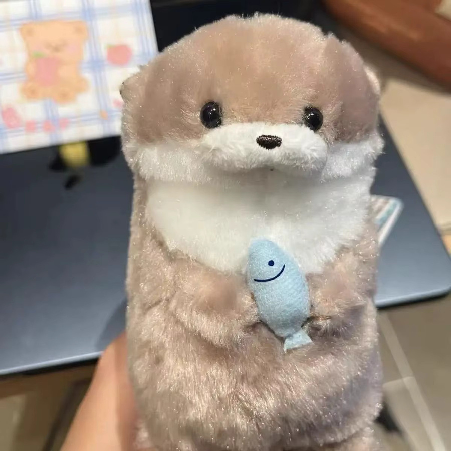 YiYuYiHua Schlüsselanhänger Otter Plüsch, Bunt, Mädchen, Kinder - Bild 2
