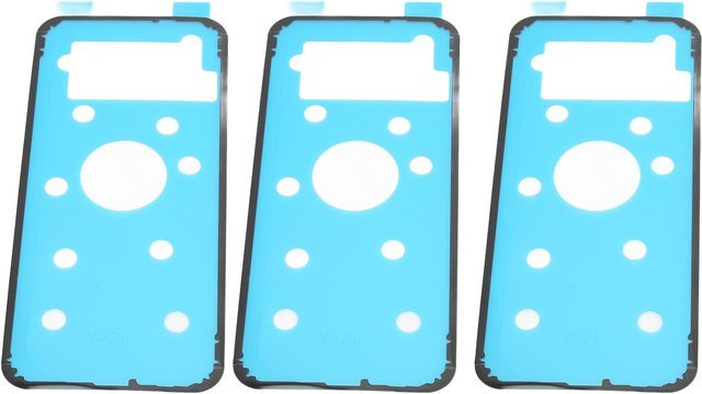 Hintere Akku-Abdeckung mit vorgefertigtem Klebeetikett für Samsung Galaxy S8+ Plus in Blau - Bild 1