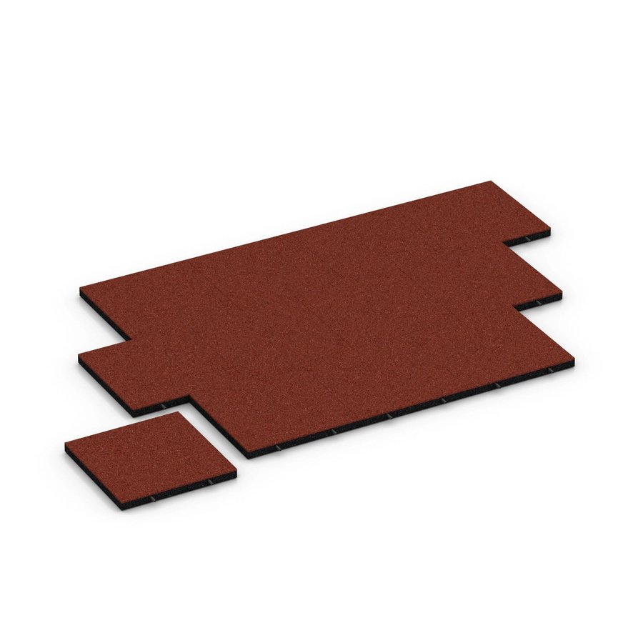 WARCO Fallschutzplatte in Ziegelrot, B/T/H: 50 x 50 x 4,5 cm - Bild 2