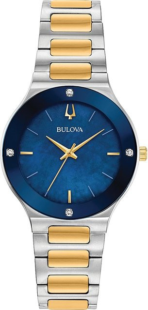 Bulova Armbanduhr, Diamant, Edelstahl, Quarz, 32 mm, Damen - Bild 1