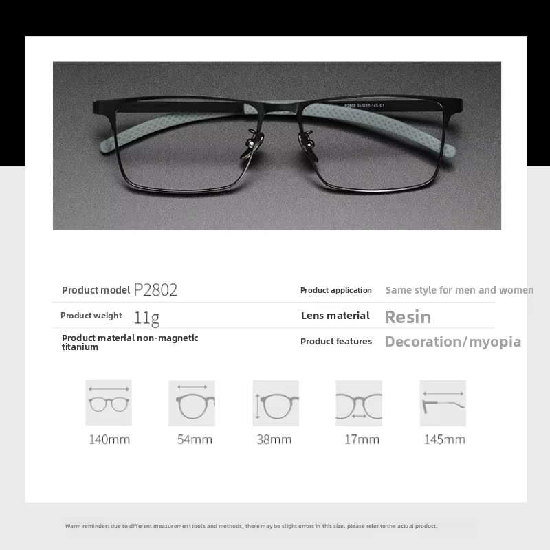 CLLOIO Korrektionsbrille, randlos, Titanium, rectangular, black - Bild 3