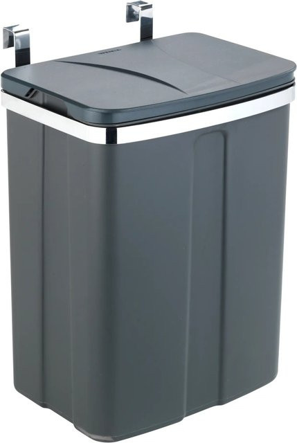 Wenko Abfalleimer zum Aufhängen Grau 12 Liter - Bild 1