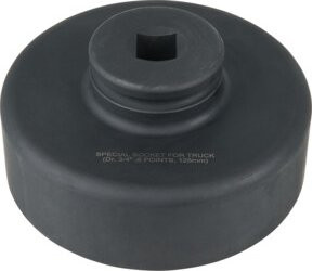 KS Tools Achsmuttern-Schlüssel 3/4 Zoll, 8-kant, kurz, schwarz, Stahl - Bild 1