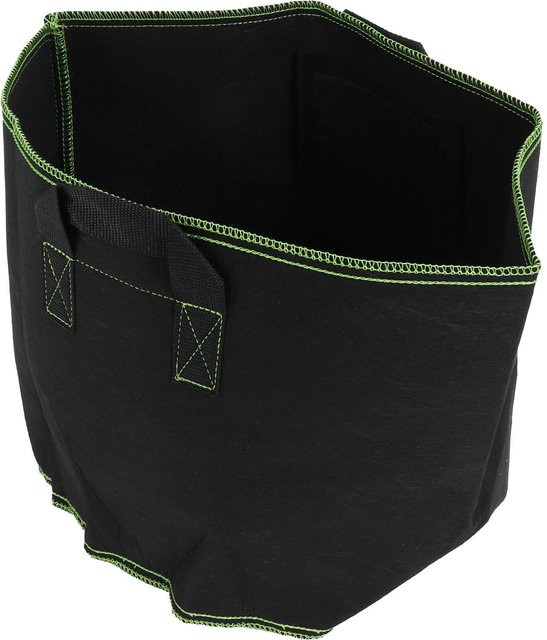 OutsideWorld Pflanzenwachstumstasche aus abbaubarem Vliesstoff für Gemüse und Blumen in Schwarz Type 2 - Bild 1