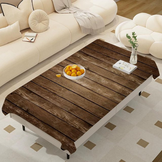 Waschbare rechteckige Tischdecke von JMG Household Supplies in Braun, wasserabweisend, B/T: 90 x 140 cm - Bild 1