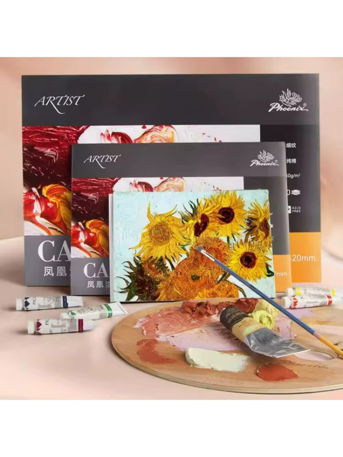 PHOENIX Baumwollpapier für Öl- und Acrylgemälde, 10 Blatt, 250 g/m² - Bild 5