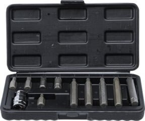BGS Do it yourself Bit-Satz Innenvielzahn XZN, 11-teilig, silber - Bild 1