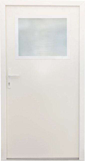 Splendoor Stahl-Nebeneingangstür NS2 Weiß, nach außen öffnend, Anschlag links, B/H: 98 x 198 cm - Bild 1
