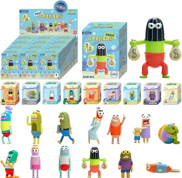 Jandoon SpongeBob Schwammkopf Kleine Bewohner von Bikini, Mini Actionfigur, Einzelfigur - Bild 1