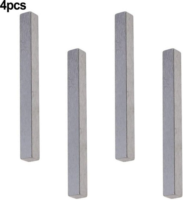 Vierkant-Keil-Set für Rasentraktor Hinterachse Ersatzteil 532123583 in Silber, 4 Stück - Bild 1
