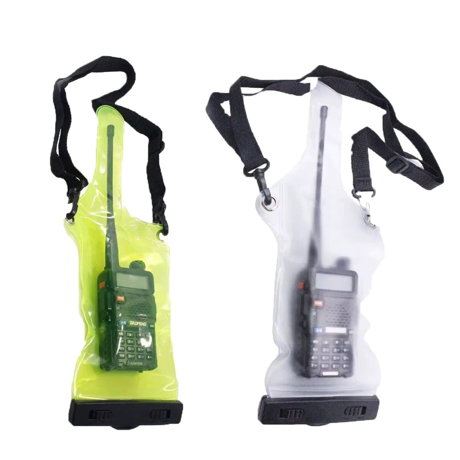 ABBREE Wasserdichte Tasche IP67 für Walkie Talkies in Grün, passend für Baofeng UV-5R, BF-888S, UV-13, UV-21 und Quansheng Zweiwegradios - Bild 2