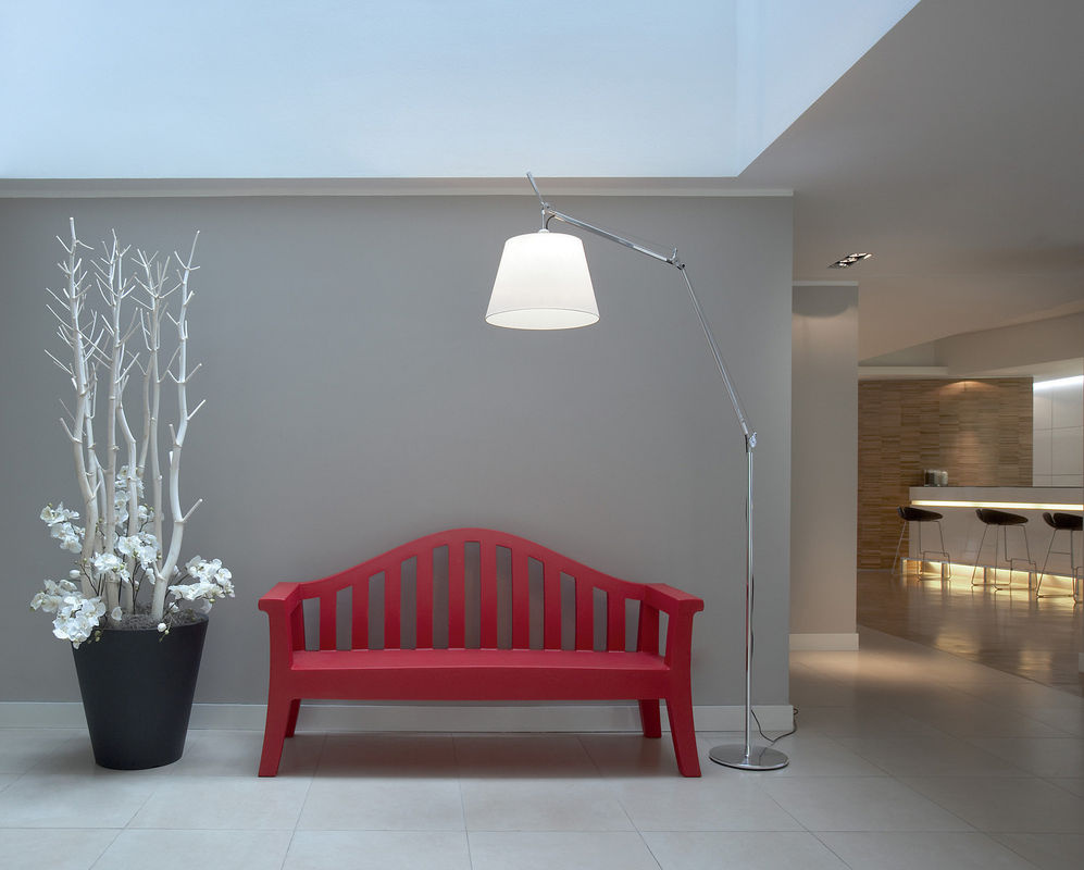 Artemide Tolomeo Mega Terra LED Stehleuchte aus Aluminium in Silber oder Weiß mit verstellbarem Design - Bild 2