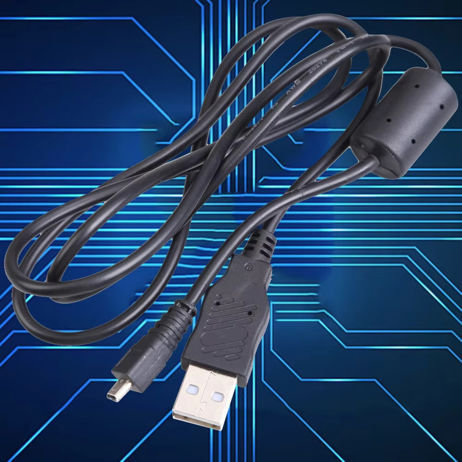 Nikon 8Pin Mini USB Datenkabel High Speed Kamera Kabel in Schwarz für Coolpix S01 S2600 S2900 S4200 S4300 - Bild 2