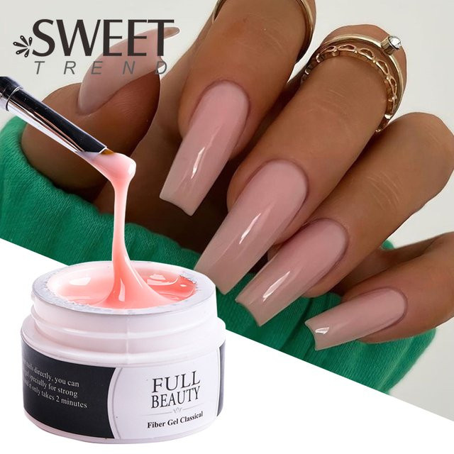 SWEET TREND Nagelverlängerungsgel, 15 ml, Nude-Rosa, Weiß, Transparent - Bild 1
