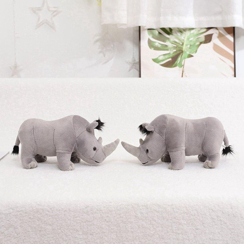 Realistische Nashorn-Plüschtiere, weiche Nashorn-Kuscheltiere, 35cm - Bild 4