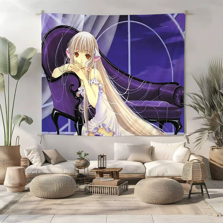 MINISO Anime C-chobits Wandbehang im Art Deco Stil für dein Zuhause, Breite: 70 cm, Höhe: 50 cm - Bild 3