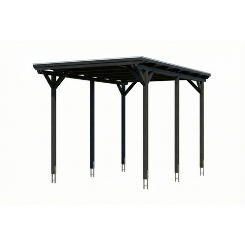 SKANHOLZ Caravan-Carport Emsland aus Fichte mit Stahl-Flachdach in Anthrazit, B: 402 cm, T: 604 cm - Bild 3