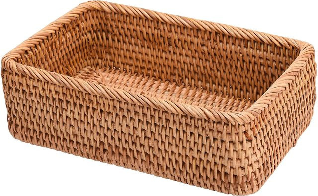 Handgewebter Rattan Aufbewahrungskorb von OutsideWorld in Rechteckig für deine Küche oder dein Wohnzimmer - Bild 1