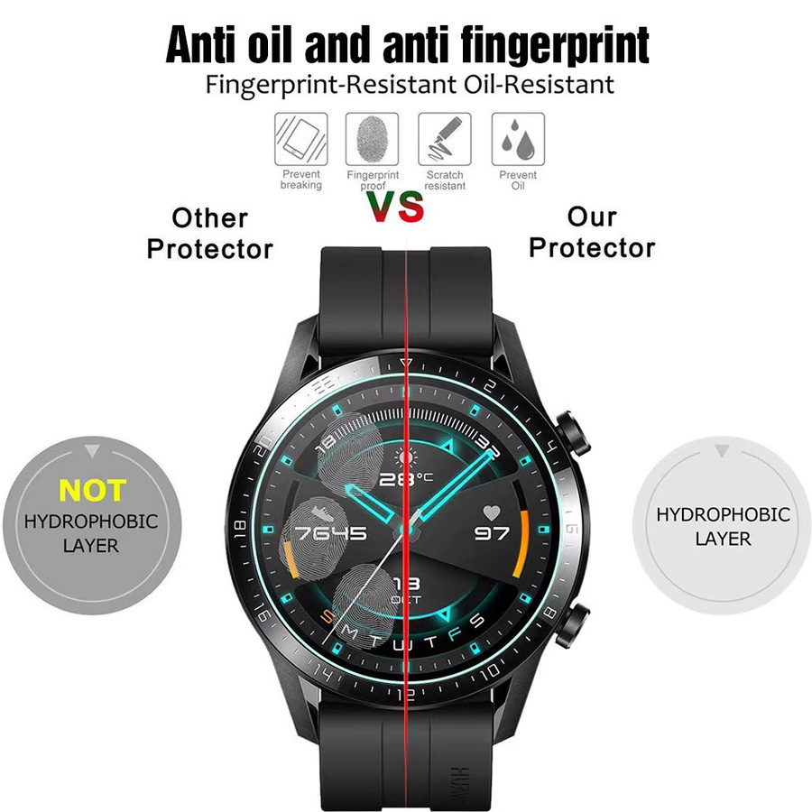 3 Stück 3D-Schutzfolie für Huawei Watch GT2 46 42 mm, HD Clear, Smartwatch-Zubehör - Bild 4