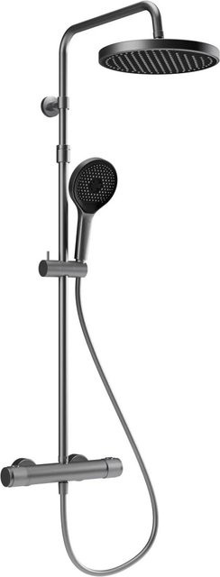 Schöner Wohnen Duschsystem Glaia mit Thermostat in Edelstahl Silver - Bild 1