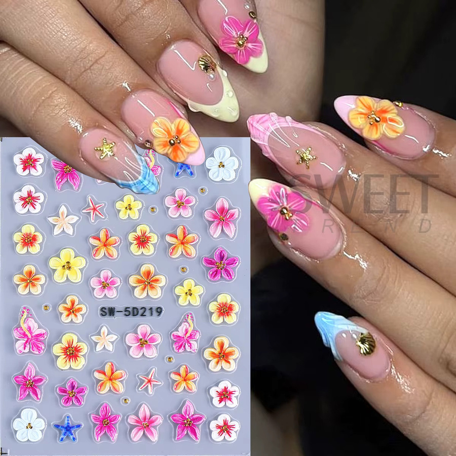 SWEET TREND Nagel-Prägeaufkleber, Rosa, Glänzend - Bild 2