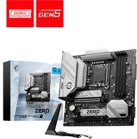 MSI B760M PROJECT ZERO Mainboard Micro-ATX Schwarz mit DDR5, Wi-Fi und Bluetooth - Bild 1