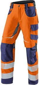 Kübler Workwear Sommerhose REFLECTIQ PSA 2 in Warnorange/Dunkelblau, Größe 44 - Bild 1