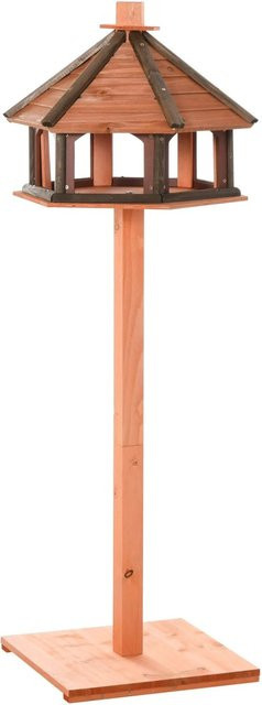PawHut Vogelhaus aus Tannenholz in Natur und Beige, B/T/H: 52 x 52 x 130 cm - Bild 1