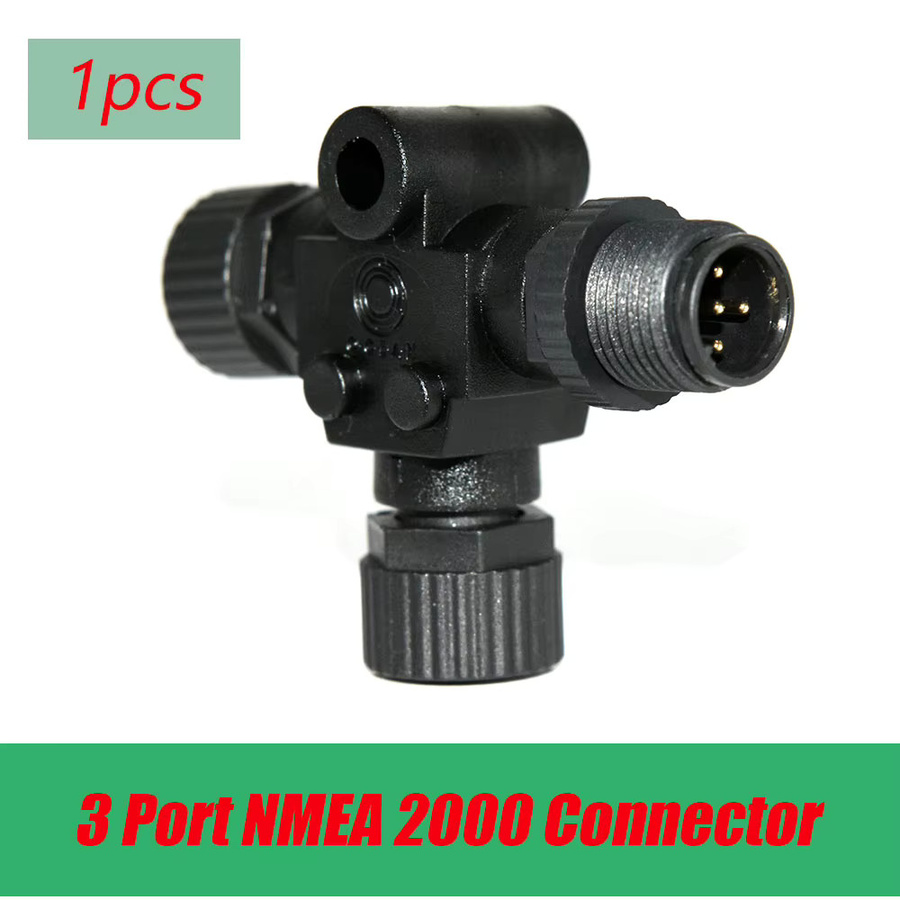 MAIMEIMI NMEA 2000 Konverter Marine Kabeladapter 3-Port-Multiport-T-Stecker in Schwarz - Bild 2