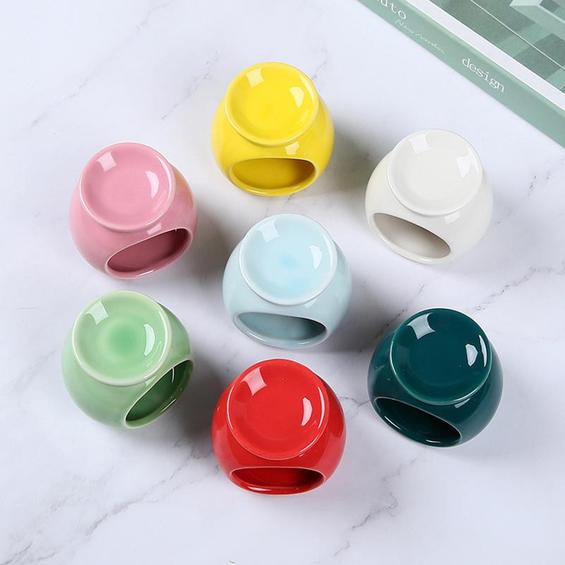 Weißer Aromaölbrenner aus Keramik für ätherische Öle und Tealight als dekorativer Duftofen - Bild 3