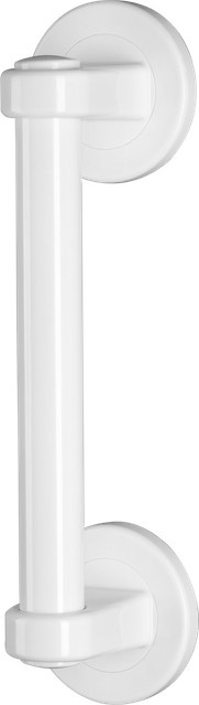 RIDDER Haltegriff Pro ergonomischer Griff in Weiß Matt aus Aluminium und Kunststoff, Wandmontage, Größe M - Bild 1