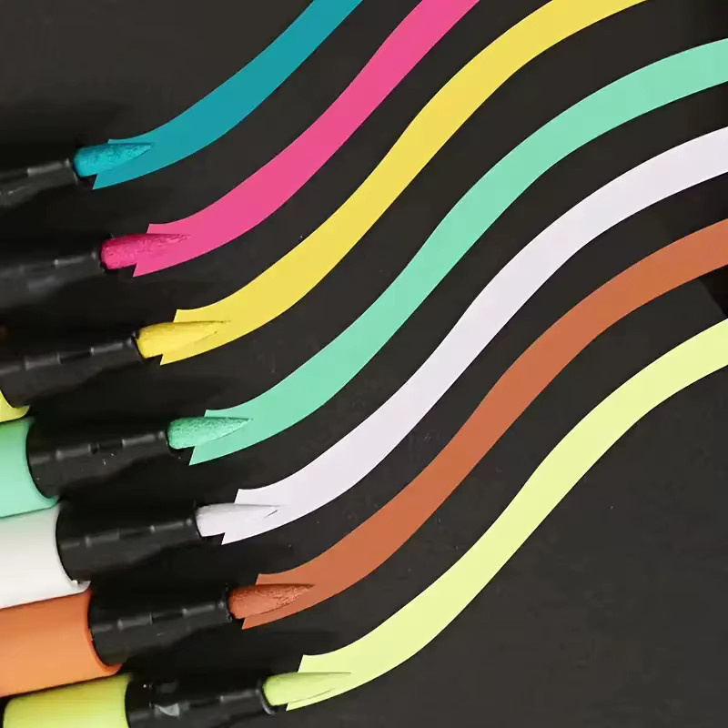 Acrylmarker Set mit Pinselspitze für Rock Malerei, Holz, Leinwand und Stein in Multicolour - Bild 3