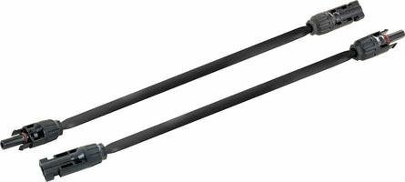 Schwaiger Solarstecker Flachkabeladapter SOMC4030 Schwarz, Länge: 30 cm - Bild 1