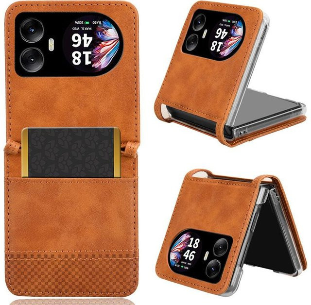 Blackview Hero 10 Flip Cover Vintage Ledertasche in Braun - Bild 1