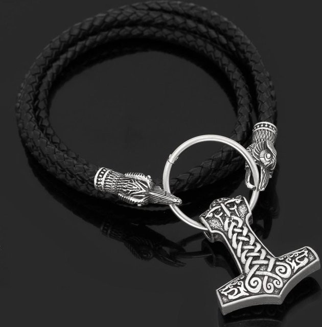 YIRAN Jewelry Anhänger, Edelstahl, Schwarz, 60 cm, Herren - Bild 1
