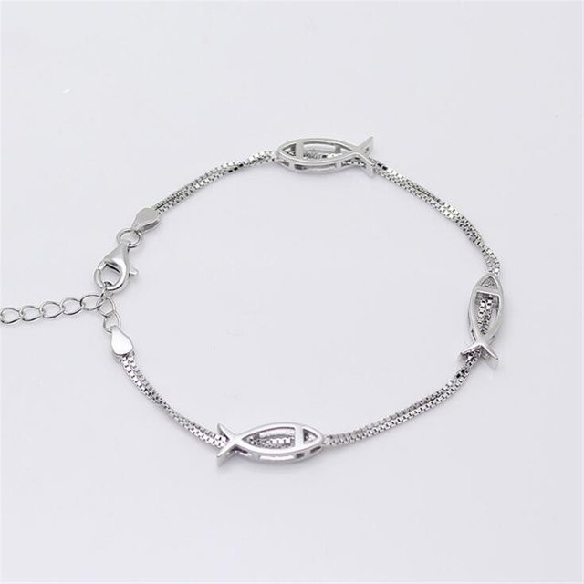 GaGa-Duck Armband, 925 Silber, Fisch-Motiv - Bild 1