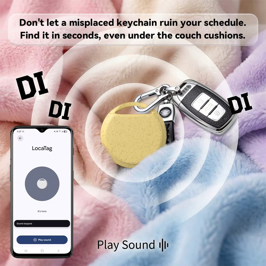 4er-Pack Anti-Verlust-Tracker kompatibel mit Google Find My Device App für Android, intelligente Positionierung für Taschen und Gepäck, Ortungsgeräte für Pixel und Xiaomi - Bild 2