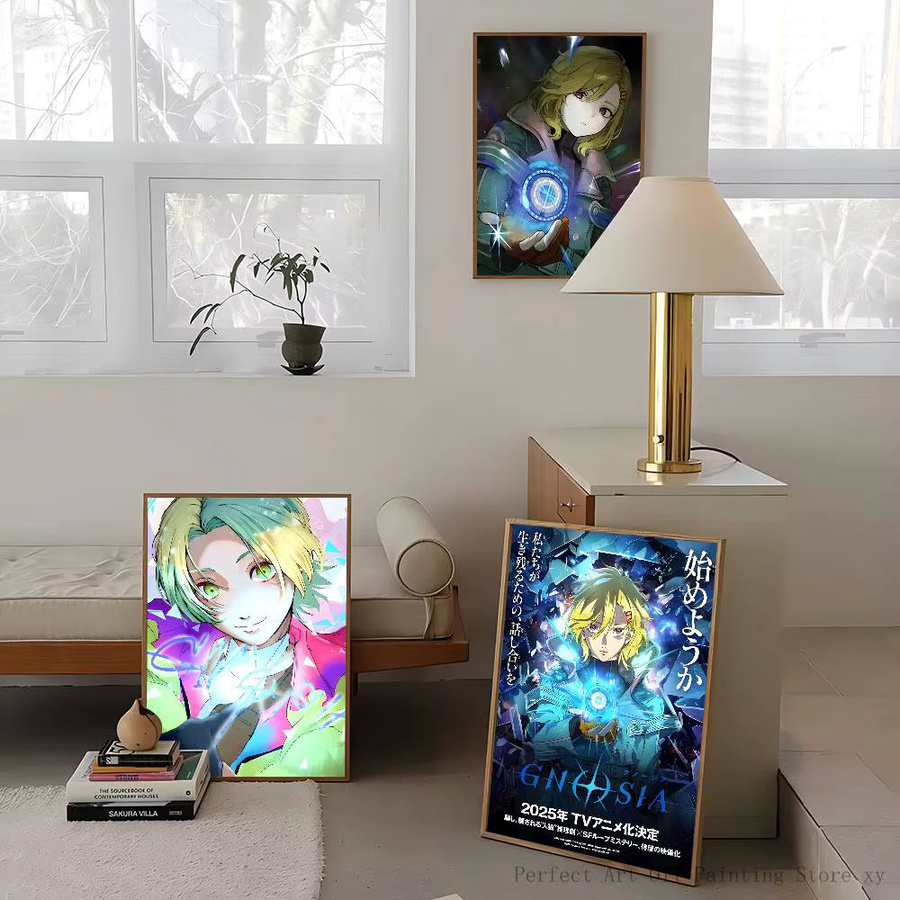 GNOSIA Sci-Fi Poster Aufkleber Wasserfeste Wandkunst für Wohnzimmer und Schlafzimmer, Mehrfarbig - Bild 4