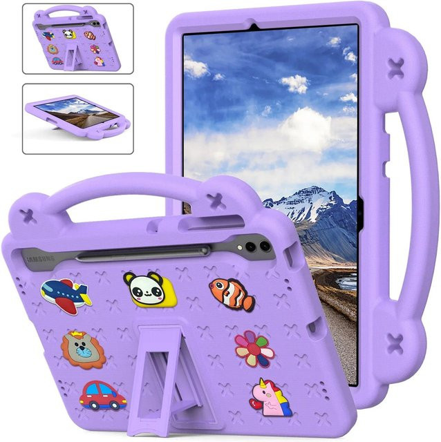 EVA Kinder Tablet Hülle für Samsung Galaxy Tab S11 S10 Plus S9 S8 S7 FE S9FE Plus und A11 A8 in Violett - Bild 1