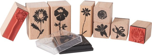 Rico Design Paper Poetry Stempelset Wildblumen XL - Bild 1