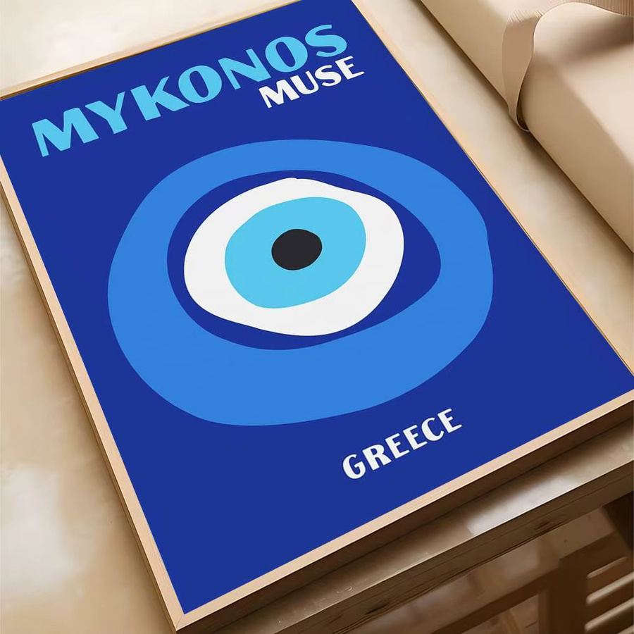 Kayou Filmplakat Wanddekoration als selbstklebender wasserfester Papieraufkleber mit geometrischem Design, B/H: 10 x 15 cm - Bild 5