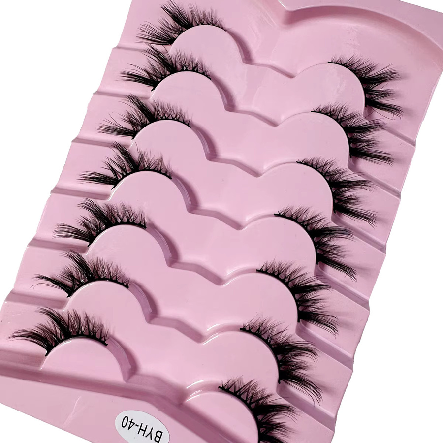 LYBCG Künstliche Wimpern, 7 Paar, natürliche Optik - Bild 2