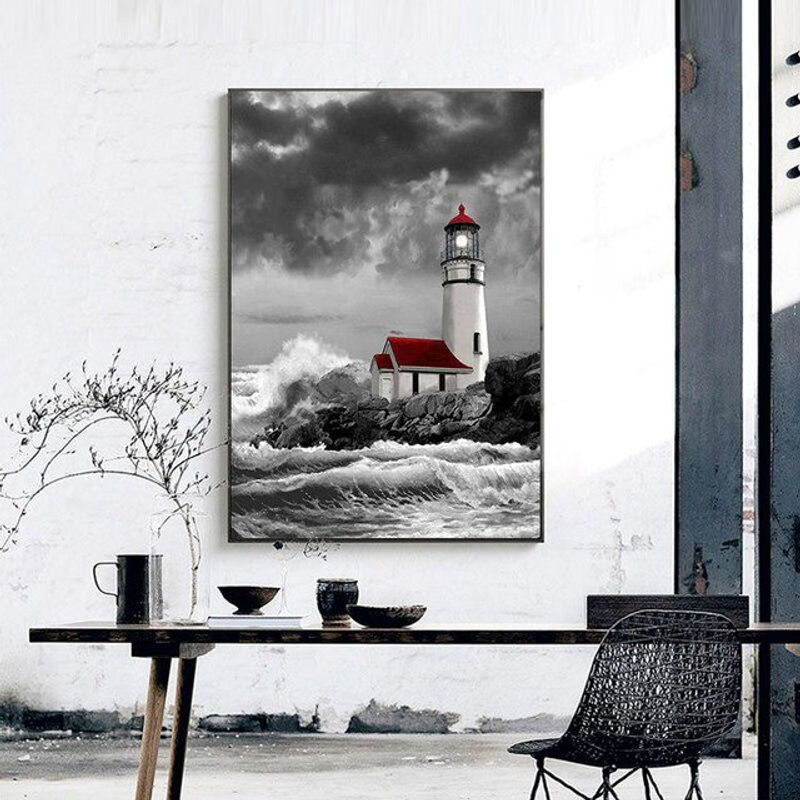 FIYO Diamond Painting Set 5D zum Selbermachen, bunte Kreuzstich-Mosaik-Stickerei zur Wanddekoration, B/H: 20 x 30 cm - Bild 1