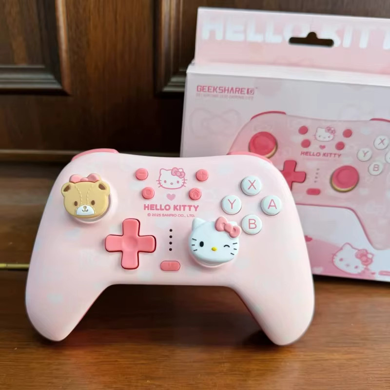 Sanrio Hello Kitty Wireless Gamepad 50th Anniversary Edition in Pink für Nintendo Switch, PC, Android und iOS - Bild 2