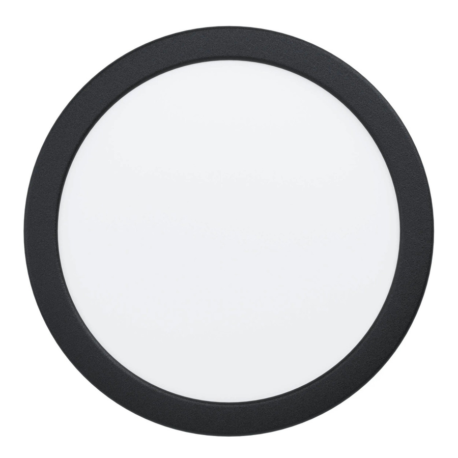 Eglo LED-Einbauspot Fueva 5 in Schwarz mit warmweißem Licht (3.000K), Durchmesser: 21,6 cm - Bild 2