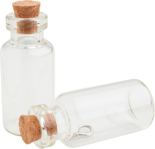 Transparentes Glasflaschen-Anhänger Zylinder von UIT zum Aufhängen - Bild 1