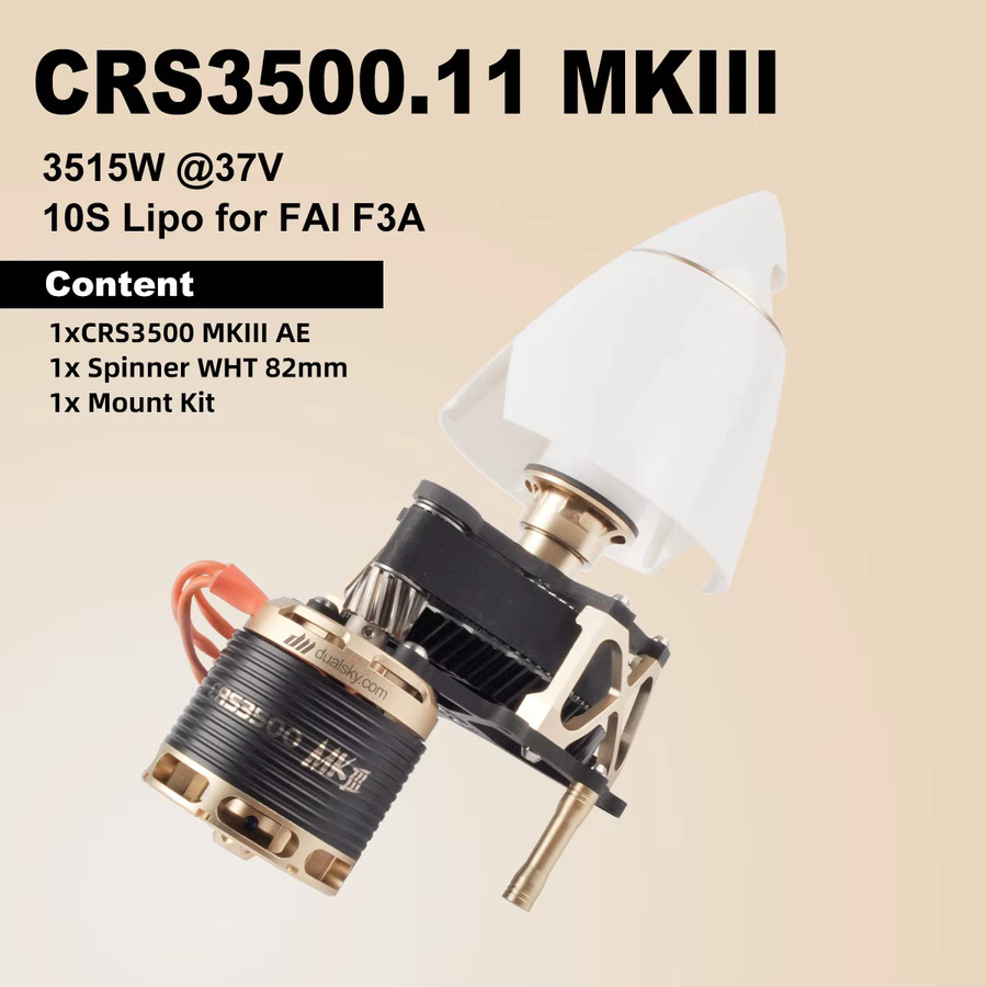 Dualsky CRS3500 MKIII Motor AE Koaxiales 2-Blatt-Stromversorgungssystem - Bild 3